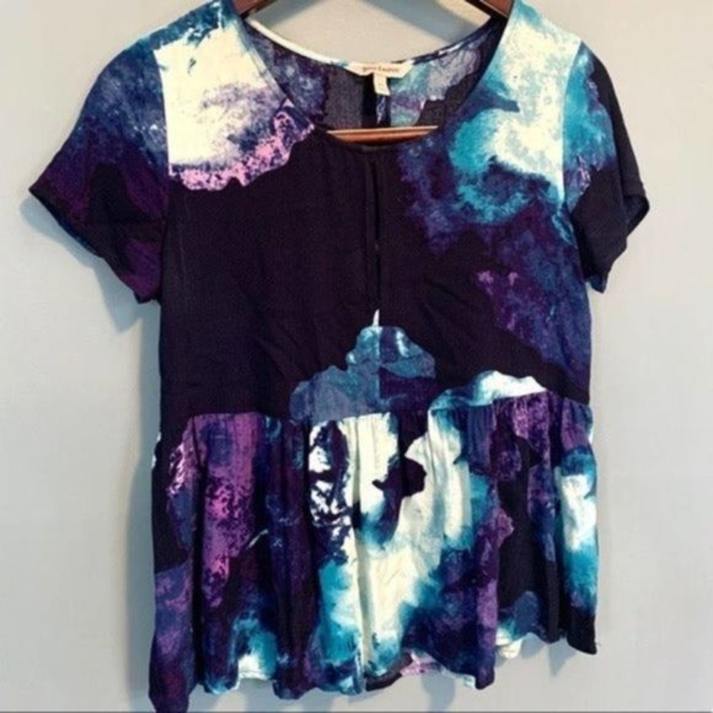 𝅺Juicy Couture Tie‎ Dye Peplum Top